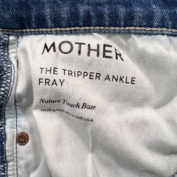 Mother The Tripper Ankle Fray Jeans in Nature Touch Base Size 27 - Picture 7 of 12